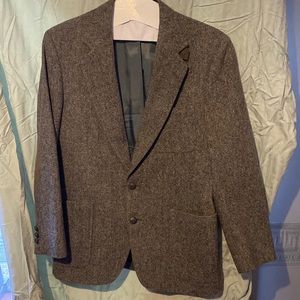 Men’s blazer-Gray black tweed
